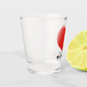 3D-hartsictogram Shot Glas (Links)