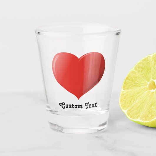 3D-hartsictogram Shot Glas (Voorkant)