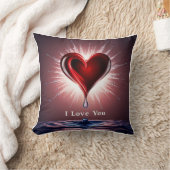 3D Hearts & Tears Unleashed: Exploding Emotion Kussen (Deken)