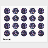 3D Holographic Iridescent Geometric Sticker (Feuille)