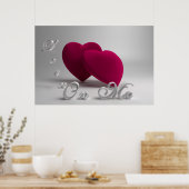 3D Hoorten en Typografie Poster (Keuken)