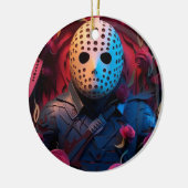 3D Horror Kerstmis Keramisch Ornament (Links)