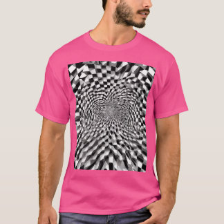 3D-illusie van platte afbeelding T-shirt