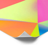 3D Illustratie - Kleurrijke lage poly textuur3d, a Poster (Hoek)