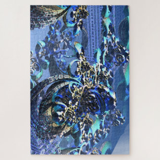 3D-illustratie van een complexe fractal Legpuzzel