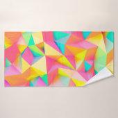 3D Illustration - Colorful low poly texture3d,abst (Serviette de bain)