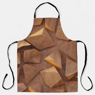 3d illustration. Wooden triangles on a background  Schort