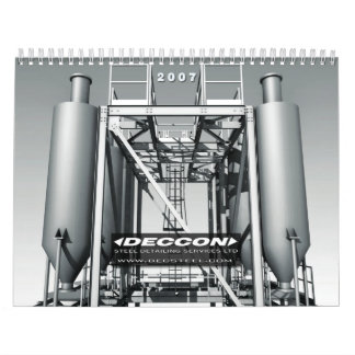 3D INDUSTRIËLE FINE ART B&W - DIGITALE ART KALENDER