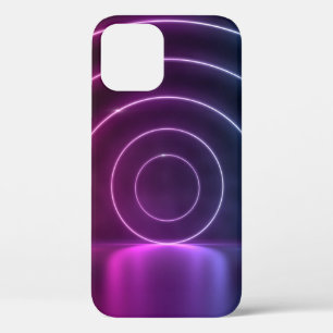 3d ing van ultraviolet cirkelportaalgolven iPhone 12 hoesje