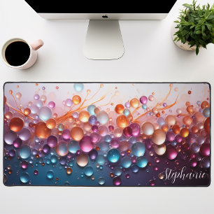3D-Iridescente Glasbellen Bureaumat