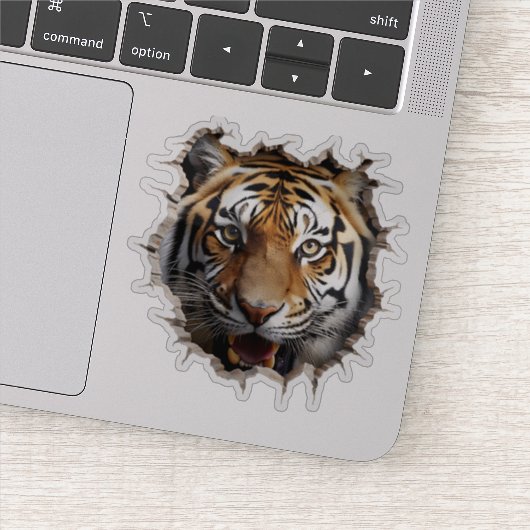 3D Jaguar Wall Break Art – Realistic Safari Sticker (Detail)