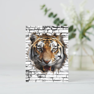 3D Jaguar Wandbreek Kunst – Realistisch Safari Briefkaart