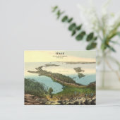 3D-kaart van het Briefkaart van Italië (19e eeuw) (Staand voorkant)