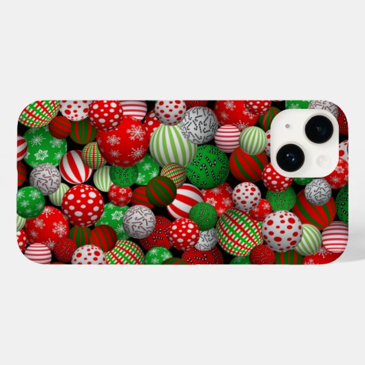 3D kerstballen Case-Mate iPhone Case (Achterkant (horizontaal))