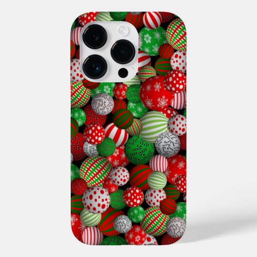 3D kerstballen Case-Mate iPhone Case (Achterkant)