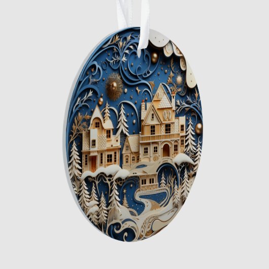 3d Kerstdorp Ornament (voorkant)