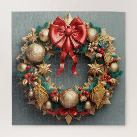 3D Kerstkrans puzzel Legpuzzel (Verticaal)