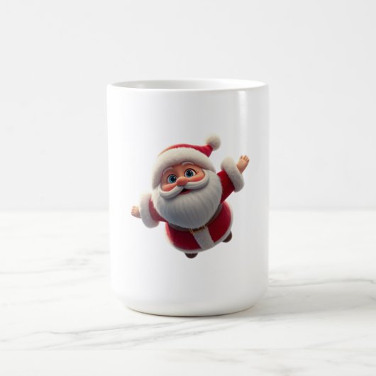 3D Kerstman Keramische KoffieThee Mok Gift (Center)