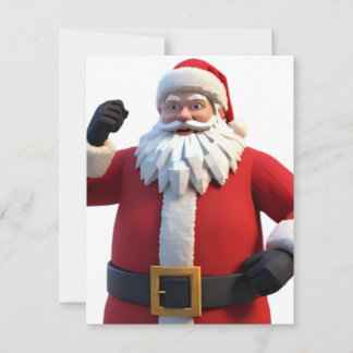 3D Kerstman Kerstgroetkaart – Festive H Feestdagenkaart
