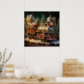 3D Kerstmis Poster (Keuken)