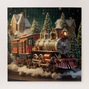 3D Kersttrein puzzel Legpuzzel