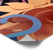 3D Kijkende Kat Print Poster Kunst Muurschildering (Hoek)