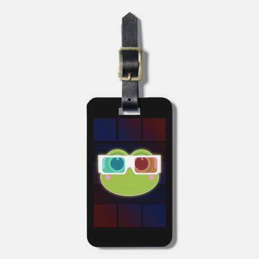 3D Kikker Bagagelabel (Voorkant verticaal)