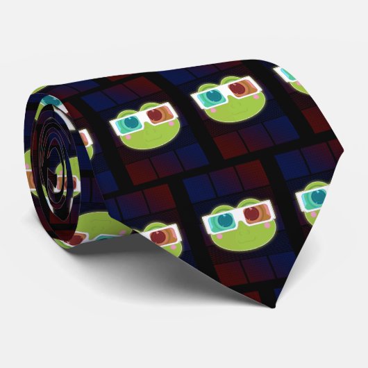 3D Kikker Stropdas (Opgerold)