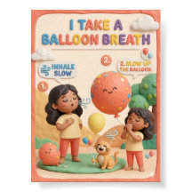 3D Klei Schattig Kind Ballon Ademhaling Educatief