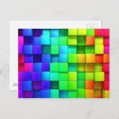 3D-kleur Briefkaart (Voorkant / Achterkant)