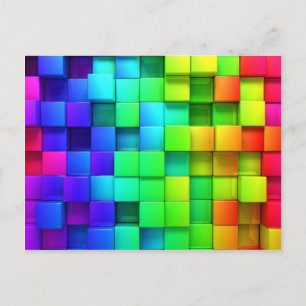 3D-kleur Briefkaart