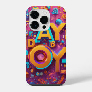 3D kleurrijke iPhone hoesjes 14 Plus Hoesje