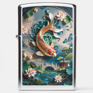 3D Koi Vis Schilderij