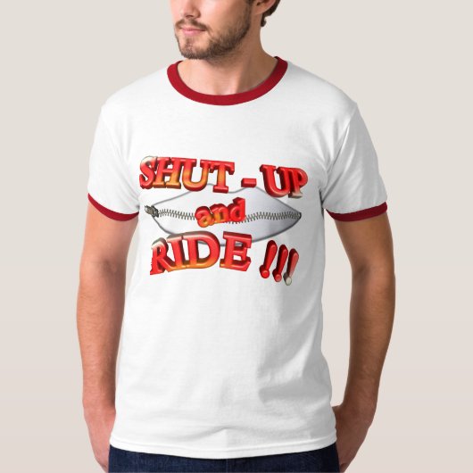 3D Kop - omhoog en Ride T-shirt (Voorkant)
