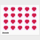 3D Lace Heart Ronde Sticker (Vel)