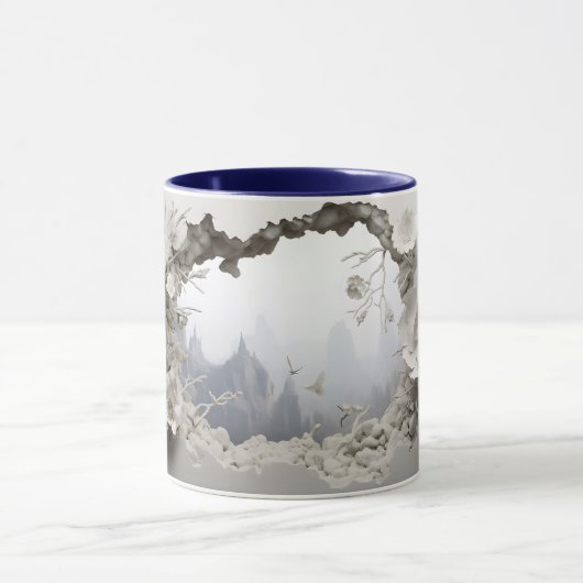 3D Landscape Mok Wrap Sublimatie mok (Midden)