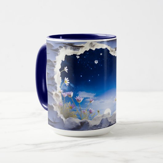 3D Landscape Mok Wrap Sublimatie mok (Voorkant links)