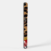 3D Leopard Print & Holiday Plaid iPhone Hoesje (Rechterkant)