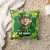 3D Leprechaun St. Patrick's Day Gepersonaliseerde Kussen (Deken)