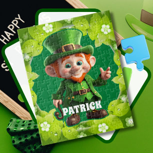 3D Leprechaun St. Patrick's Day Gepersonaliseerde  Legpuzzel