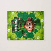 3D Leprechaun St. Patrick's Day Gepersonaliseerde  Legpuzzel (Horizontaal)