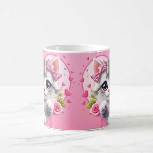3D Leuke Kat mok Wrap Design (Center)