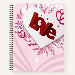 3D-liefde Notitieboek
