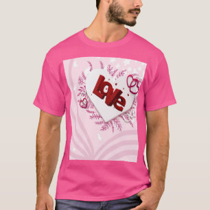 3D-liefde T-shirt