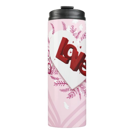 3D-liefde Thermosbeker (Voorkant)