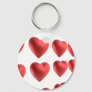 3D Love Heart Design Sleutelhanger