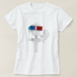 3d man anaglyph t-shirt