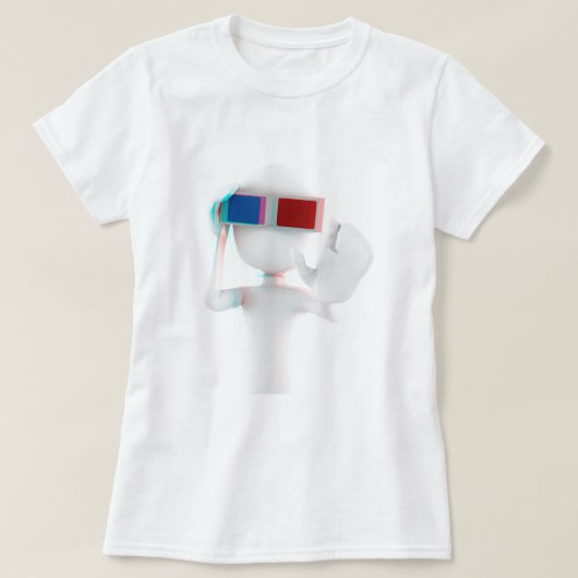 3d man anaglyph t-shirt (Design voorkant)
