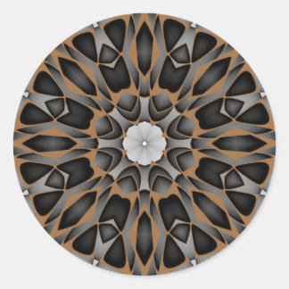 3D Mesmerizing Mandala Ronde Sticker