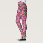 3D Metallic geweven buizen Leggings (Links)